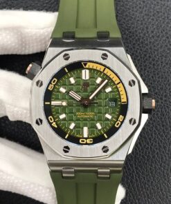Replica BF Factory Audemars Piguet Royal Oak Offshore 15720ST.OO.A052CA.01 Army Green Dial - Buy Replica Watches