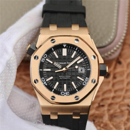 Replica JF Factory Audemars Piguet Royal Oak Offshore 15710 V8 Rose Gold - Buy Replica Watches