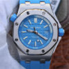 Replica JF Factory Audemars Piguet Royal Oak Offshore Diver 15710ST.OO.A032CA.01 Blue Dial - Buy Replica Watches