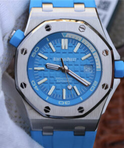 Replica JF Factory Audemars Piguet Royal Oak Offshore Diver 15710ST.OO.A032CA.01 Blue Dial - Buy Replica Watches