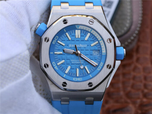 Replica JF Factory Audemars Piguet Royal Oak Offshore Diver 15710ST.OO.A032CA.01 Blue Dial - Buy Replica Watches