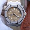 Replica JF Factory Audemars Piguet Royal Oak Offshore 15710ST.OO.A085CA.01 Beige Dial - Buy Replica Watches