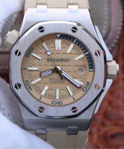 Replica JF Factory Audemars Piguet Royal Oak Offshore 15710ST.OO.A085CA.01 Beige Dial - Buy Replica Watches