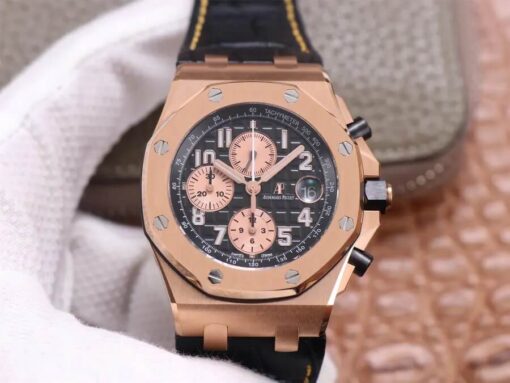 Replica JF Factory Audemars Piguet Royal Oak Offshore 26470OR Black Dial - Buy Replica Watches
