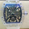 Replica RM Factory Richard Mille RM12-01 Tourbillon Transparent Version White Strap - Buy Replica Watches