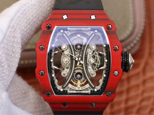 Replica KV Factory Richard Mille RM53-01 TPT Carbon Fiber Black Strap - Buy Replica Watches