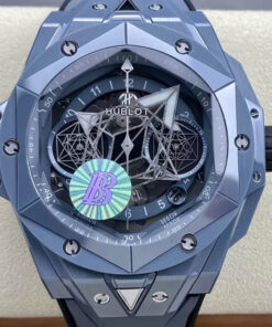 Replica BB Factory Hublot Big Bang Sang Bleu II 418.FX.8007.RX.MXM21 Gray Ceramic - Buy Replica Watches