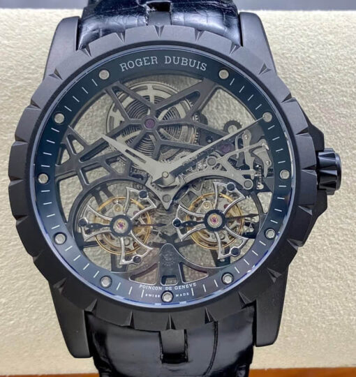 Replica YS Factory Roger Dubuis Excalibur RDDBEX0364 Tourbillon Skeleton Dial - Buy Replica Watches