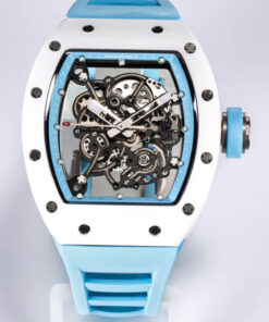 Replica BBR Factory Richard Mille RM-055 Ceramic Case Blue Strap - Buy Replica Watches