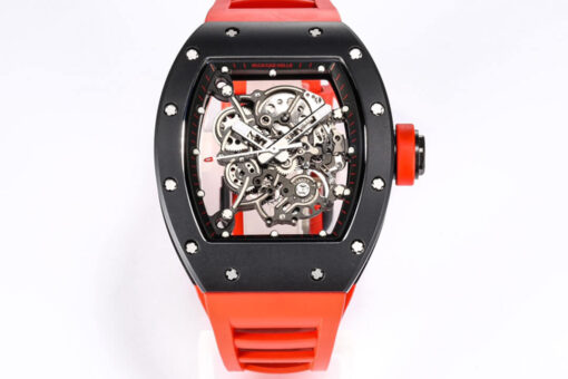 Replica BBR Factory Richard Mille RM-055 Ceramic Case Red Strap - Buy Replica Watches