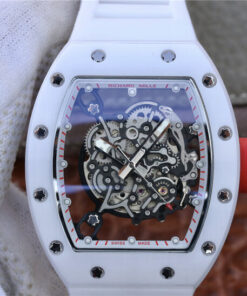 Replica KV Factory Richard Mille RM055 White Rubber Strap - Buy Replica Watches