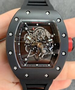 Replica KV Factory Richard Mille RM055 V2 Ceramic Black Strap - Buy Replica Watches