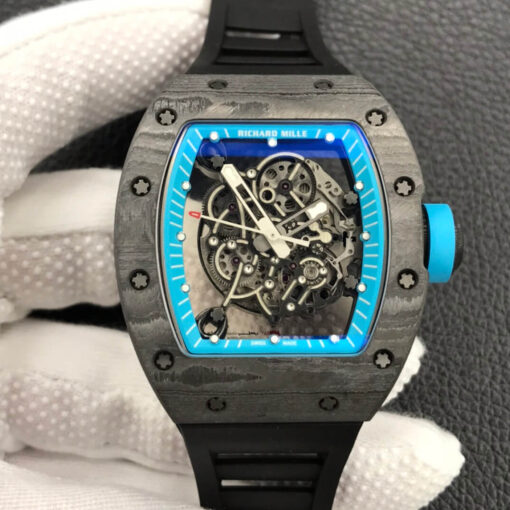 Replica ZF Factory Richard Mille RM055 Carbon Fiber Case - Buy Replica Watches