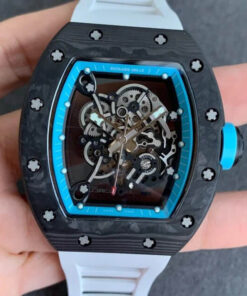 Replica KV Factory Richard Mille RM055 V2 Carbon Fiber Rubber Strap - Buy Replica Watches