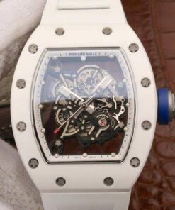 Replica KV Factory Richard Mille RM055 Ceramic White Strap - Buy Replica Watches