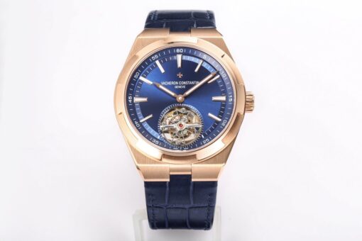 Replica BBR Factory Vacheron Constantin Overseas Tourbillon 6000V/110R-B733 Blue Strap - Buy Replica Watches