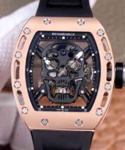 Replica JB Factory Richard Mille RM52-01 Tourbillon Rose Gold Case - Buy Replica Watches