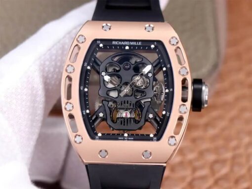 Replica JB Factory Richard Mille RM52-01 Tourbillon Rose Gold Case - Buy Replica Watches