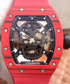 Replica JB Factory Richard Mille RM052-01 Red Ceramic Swiss Tourbillon - Buy Replica Watches