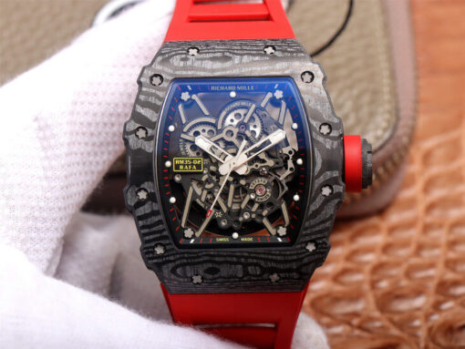 Replica ZF Factory Richard Mille RM35-02 Red Rubber Strap - Buy Replica Watches