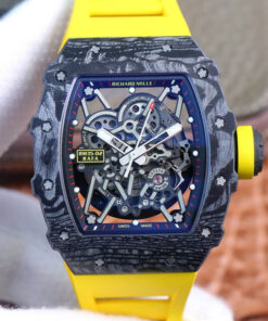 Replica ZF Factory Richard Mille RM35-02 Yellow Rubber Strap - Buy Replica Watches