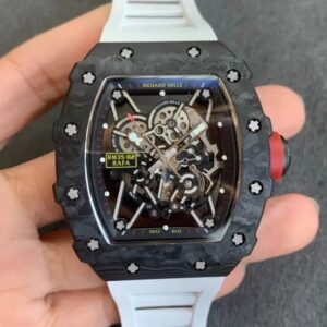 Replica KV Factory Richard Mille RM35-02 V3 Carbon Fiber White Strap - Buy Replica Watches