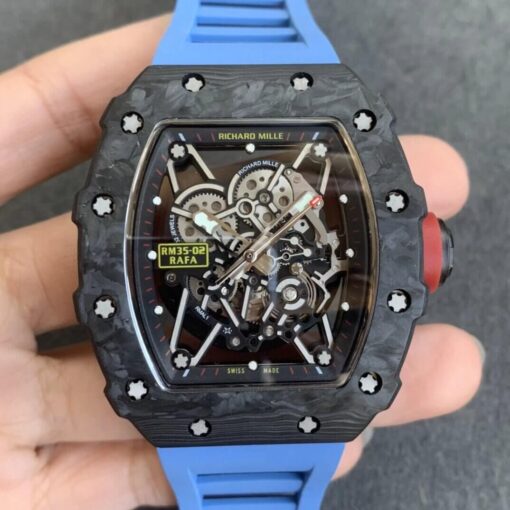 Replica KV Factory Richard Mille RM35-02 V3 Carbon Fiber Case - Buy Replica Watches