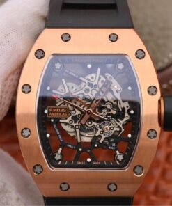 Replica KV Factory Richard Mille RM035 Americas Rose Gold Black Strap - Buy Replica Watches