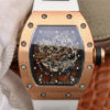 Replica KV Factory Richard Mille RM035 Americas Rose Gold White Strap - Buy Replica Watches