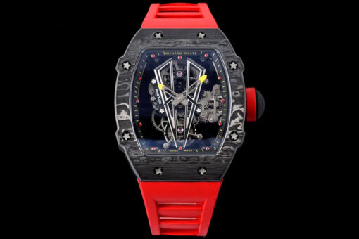 Replica RM Factory Richard Mille RM27-03 Rafael Nadal Tourbillon Red Rubber Strap - Buy Replica Watches