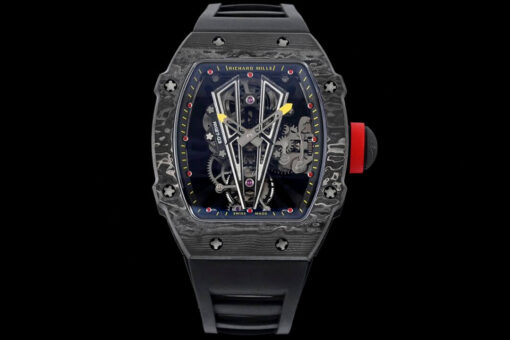 Replica RM Factory Richard Mille RM27-03 Rafael Nadal Tourbillon Black Rubber Strap - Buy Replica Watches