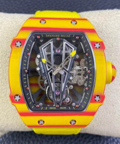 Replica RM Factory Richard Mille RM27-03 Rafael Nadal Tourbillon Yellow Strap - Buy Replica Watches