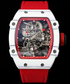 Replica RM Factory Richard Mille RM27-02 Rafael Nadal Tourbillon Red Strap - Buy Replica Watches