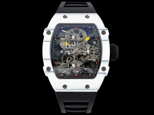 Replica RM Factory Richard Mille RM27-02 Rafael Nadal Tourbillon Black Rubber Strap - Buy Replica Watches