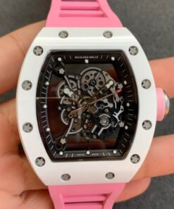 Replica KV Factory Richard Mille RM055 V2 Ceramic Pink Strap - Buy Replica Watches