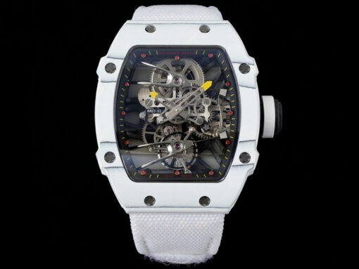 Replica RM Factory Richard Mille RM27-02 Rafael Nadal Tourbillon White Strap - Buy Replica Watches