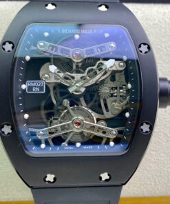 Replica EUR Factory Richard Mille RM027 Transparent Black Dial - Buy Replica Watches