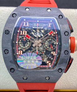 Replica KV Factory Richard Mille RM011 V3 Red Rubber Strap - Buy Replica Watches