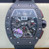 Replica KV Factory Richard Mille RM011 Carbon Fiber Black Rubber Strap - Buy Replica Watches