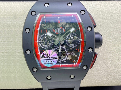 Replica KV Factory Richard Mille RM011 Ceramic Black Strap - Buy Replica Watches