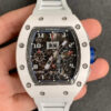 Replica KV Factory Richard Mille RM-011 Ceramic White Rubber Strap - Buy Replica Watches