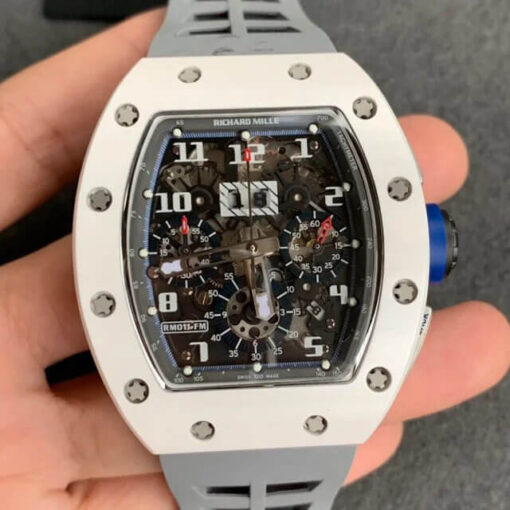 Replica KV Factory Richard Mille RM-011 White Ceramic Case - Buy Replica Watches