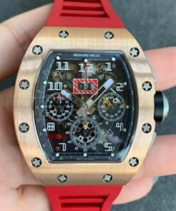 Replica KV Factory Richard Mille RM011 Rose Gold Red Strap - Buy Replica Watches