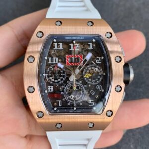Replica KV Factory Richard Mille RM11 Rose Gold White Strap - Buy Replica Watches