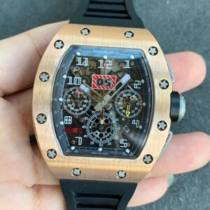 Replica KV Factory Richard Mille RM11 Rose Gold Black Strap - Buy Replica Watches