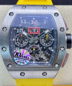 Replica KV Factory Richard Mille RM11 Titanium Yellow Strap - Buy Replica Watches