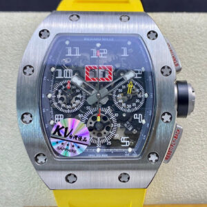 Replica KV Factory Richard Mille RM11 Titanium Yellow Strap - Buy Replica Watches