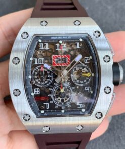 Replica KV Factory Richard Mille RM11 Titanium Brown Strap - Buy Replica Watches