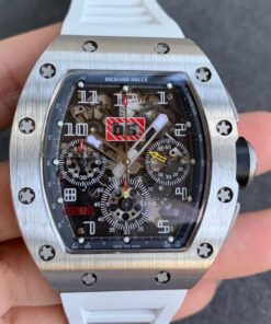 Replica KV Factory Richard Mille RM11 Titanium White Strap - Buy Replica Watches