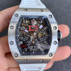 Replica KV Factory Richard Mille RM11 Titanium White Strap - Buy Replica Watches
